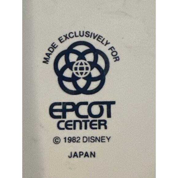 1982 Disney EPCOT Center Mug Japan Rainbow Stripes Retro Logo Vintage Coffee Cup - Picture 6 of 15